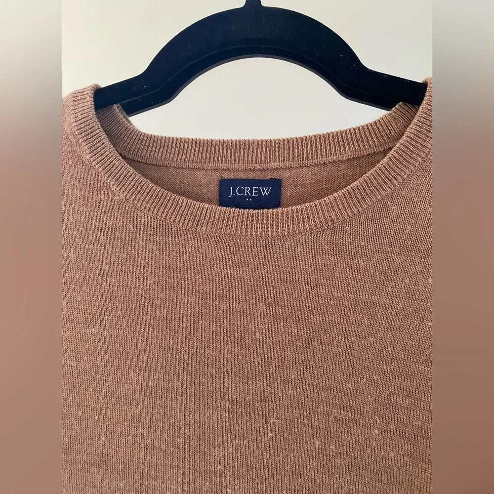J. Crew - Camel/Tan Merino Wool Crewneck Sweater - Size M